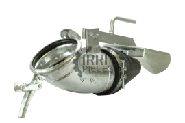 Sortie coudée femelle / cône caoutchouc avec diffuseur galva Sphérique