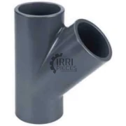 Té 45 femelle / femelle / femelle PVC à coller