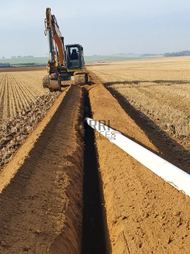 Tuyaux irrigation PVC bi-orienté 25 bars - barre de 6m