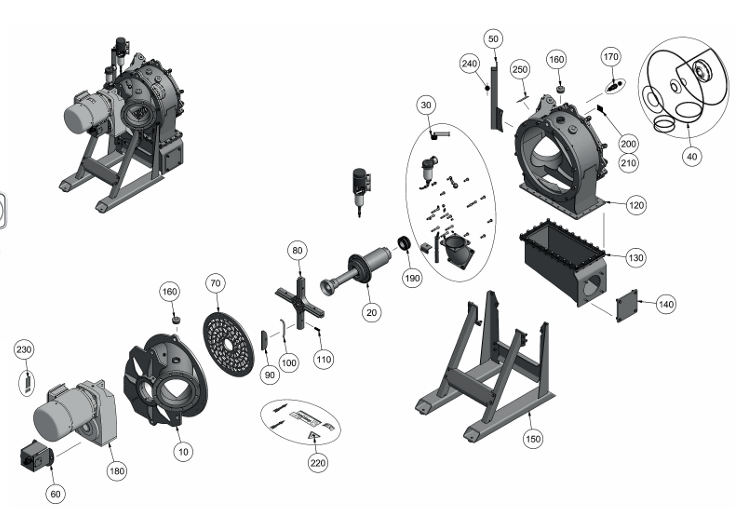 Éclaté Premix RCX 68 Vue générale