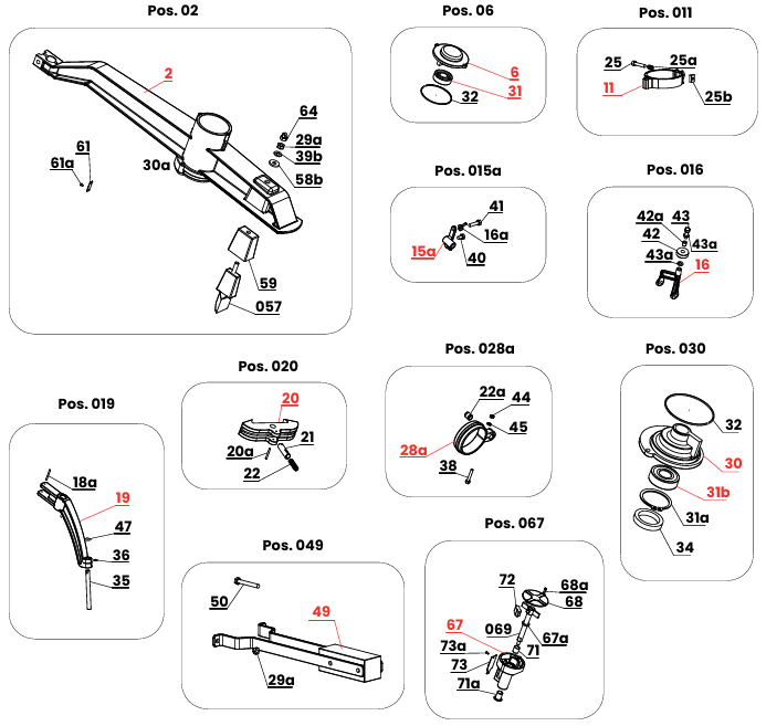 Éclaté canon Ranger SIME - vue 2