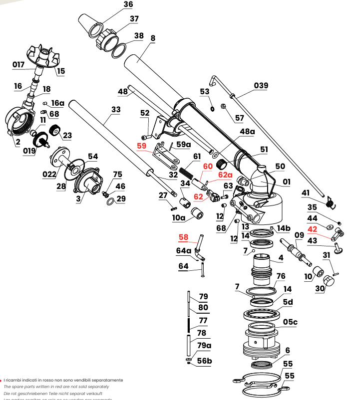 Éclaté canon Skipper SIME - vue 1