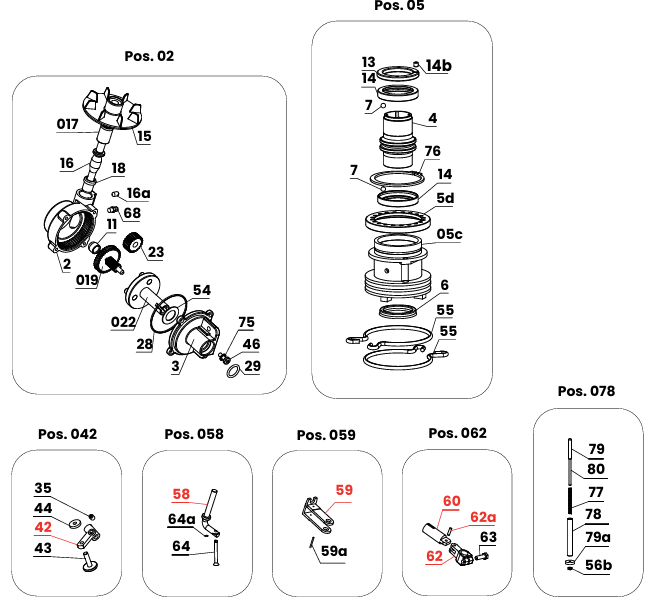Éclaté canon Skipper SIME - vue 2