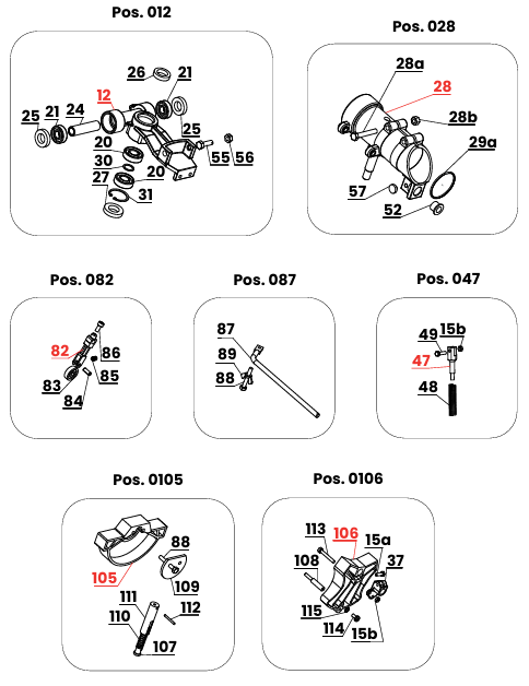 Éclaté canon Quasar SIME - vue 2
