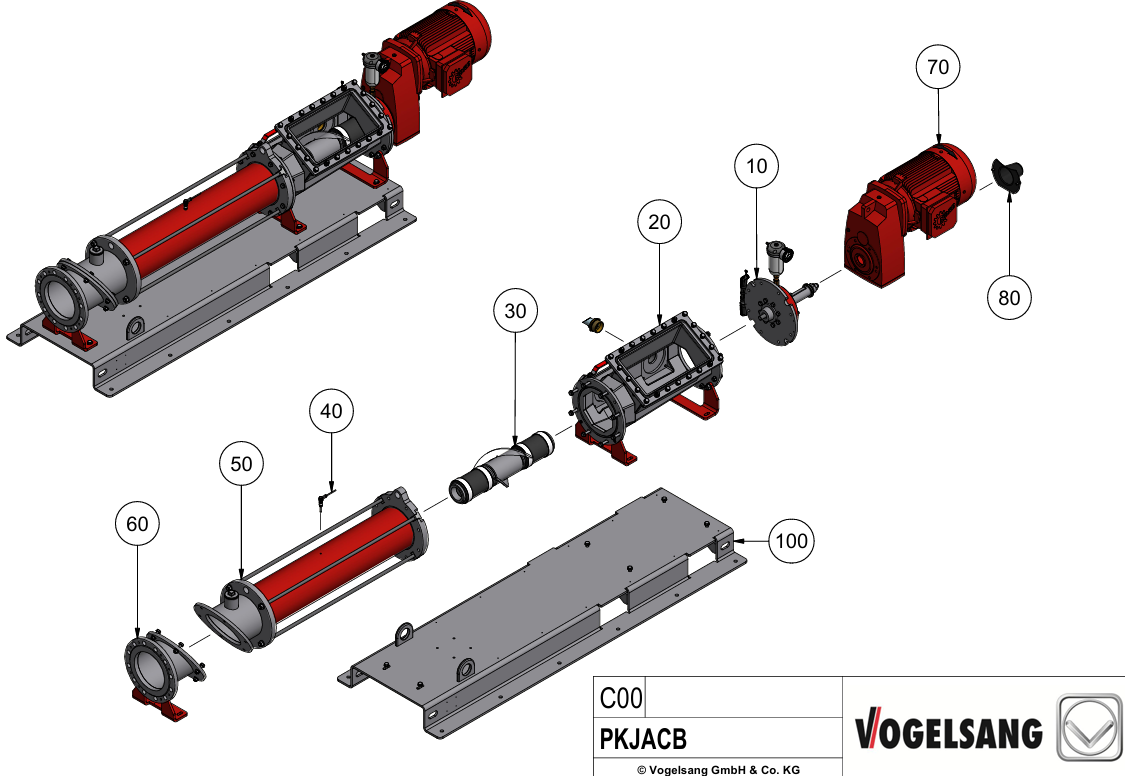 Eclaté CC55-D1 - A - vue générale