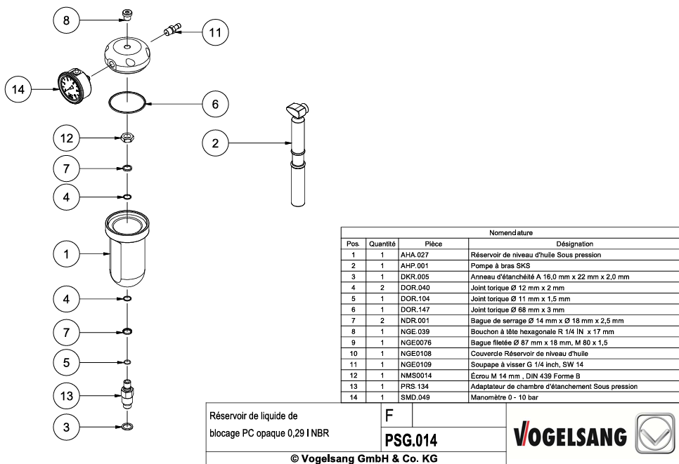 Eclaté CC66-M1 - F - bocal huile