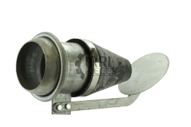 Sortie mâle / cône caoutchouc avec diffuseur galva Sphérique